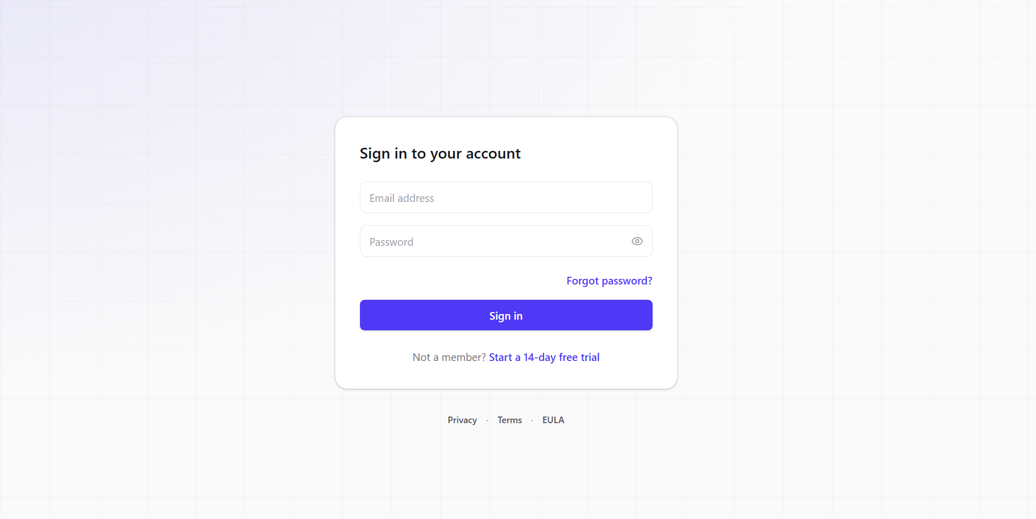 Login form